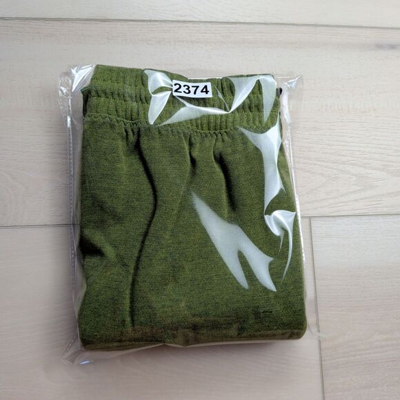 Adidas Basketball Club Pants Mens Large Green Knit Sweatpants Snap Ankle - Picture 16 of 16